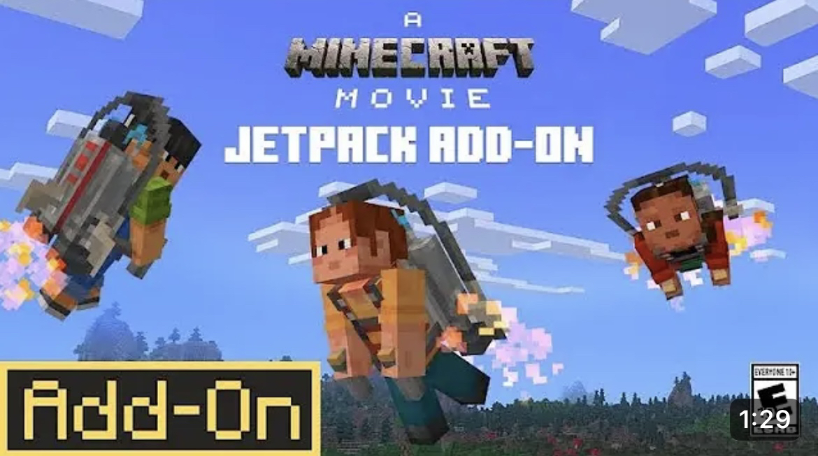 Minecraft Movie Jetpack Addon